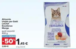 Carrefour Iper Alimento Umidoper Gatti LeChat Excellence Monge offerta