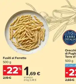 Carrefour Iper Fusilli al Ferretto offerta