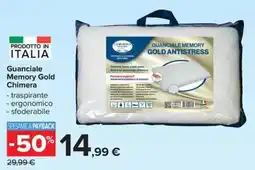 Carrefour Iper Guanciale Memory Gold Chimera offerta
