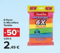 Carrefour Iper Panni in Microfibra Tonkita offerta