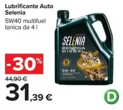 Carrefour Iper Lubrificante Auto Selenia offerta