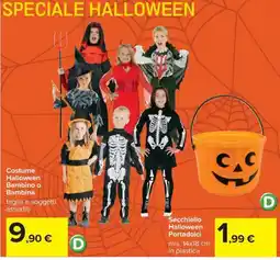 Carrefour Iper Costume Halloween Bambino o Bambina offerta