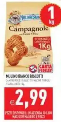 Pim Supermercati Campagnole Mulino Bianco Biscotti offerta
