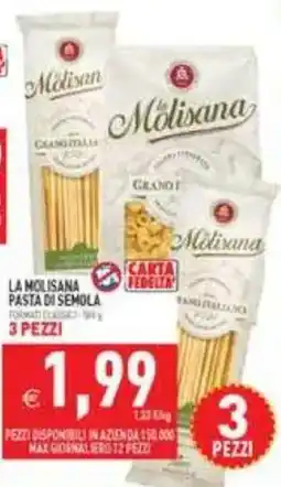 Pim Supermercati La Molisana pasta di semola offerta
