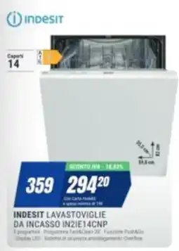 Leonardelli Indesit lavastoviglie da incasso offerta