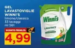 Alì Supermercati Gel lavastoviglie Winni's offerta