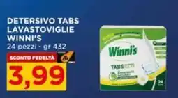 Alì Supermercati Detersivo tabs lavastoviglie Winni's offerta