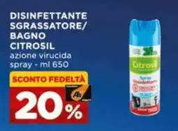 Alì Supermercati Disinfettante sgrassatore/bagno Citrosil offerta