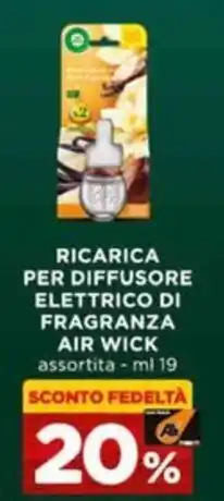 Ricarica per diffusore elettrico di fragranza Air Wick
