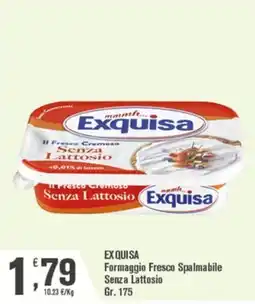 Conté Supermercati Formaggio Fresco Spalmabile Senza Lattosio Exquisa offerta