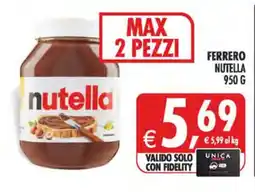 Deco Iperstore Nutella offerta