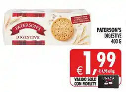 Deco Iperstore Paterson's digestive offerta