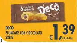 Deco Iperstore Decò plumcake con cioccolato offerta