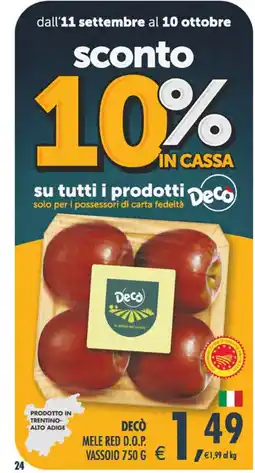 Deco Superstore Mele Red D.O.P. Decò offerta