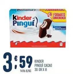 Gruppo Pascar Kinder Pinguì Cacao offerta