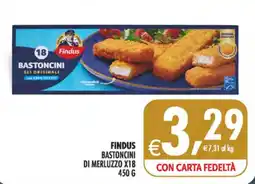 Deco Supermercati Findus Bastoncini di merluzzo offerta