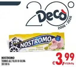 Deco Iperstore Nostromo Tonno all'Olio di Oliva offerta