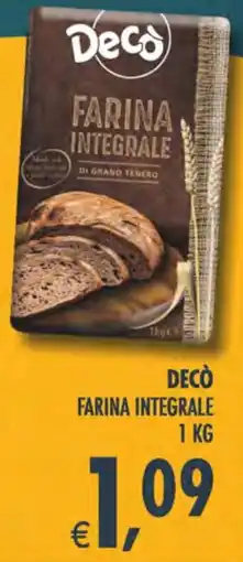 Deco Iperstore Decò farina integrale offerta