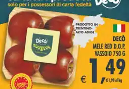 Deco Supermercati Decò mele red d.o.p. offerta