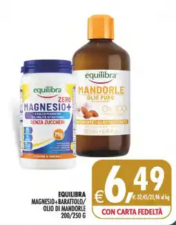 Deco Supermercati Equilibra Magnesio+ Barattolo/ Olio di Mandorle offerta