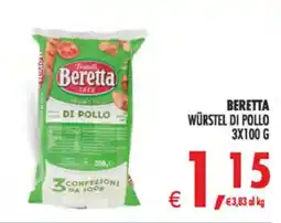 Deco Supermercati Beretta würstel di pollo offerta