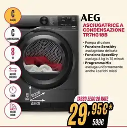 Fiducia & Convenienza AEG Asciugatrice a condensazione TR7HG18B offerta
