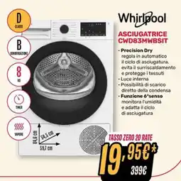 Fiducia & Convenienza Whirlpool Asciugatrice CWD83MWBsit offerta