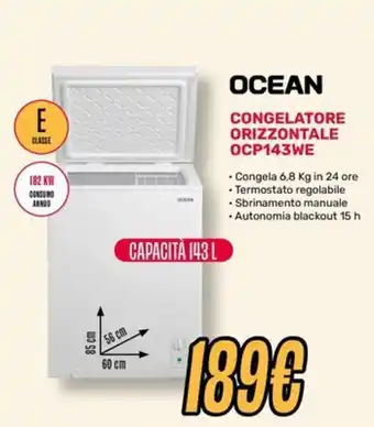 Ocean congelatore orizzontale