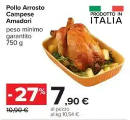 Carrefour Iper Pollo Arrosto Campese Amadori offerta