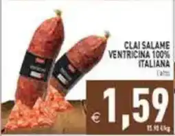 Pim Supermercati Clai salame ventricina 100% italiana offerta