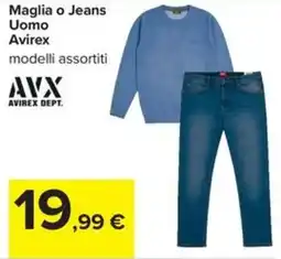 Carrefour Iper Maglia o Jeans Uomo Avirex offerta