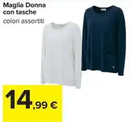 Carrefour Iper Maglia Donna con tasche offerta