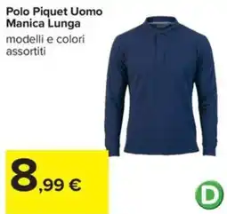 Carrefour Iper Polo Piquet Uomo offerta