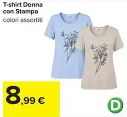Carrefour Iper T-shirt Donna con Stampa offerta