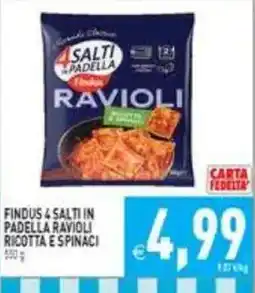 Pim Supermercati Findus 4 Salti in Padella Ravioli Ricotta e Spinaci offerta