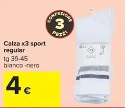 Carrefour Iper Calza sport regular offerta