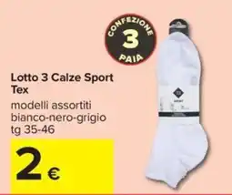 Carrefour Iper Calze Sport Tex offerta
