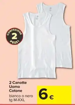 Carrefour Iper Canotte Uomo Cotone offerta