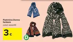Carrefour Iper Pashmina Donna fantasia offerta