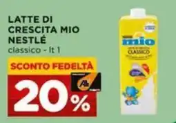 Alì Supermercati Latte di crescita mio Nestlé classico offerta