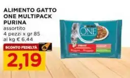 Alì Supermercati Alimento gatto One multipack Purina offerta