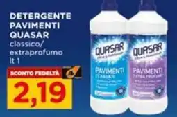 Alì Supermercati Detergente pavimenti Quasar classico offerta