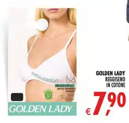 Deco Iperstore Golden Lady reggiseno in cotone offerta