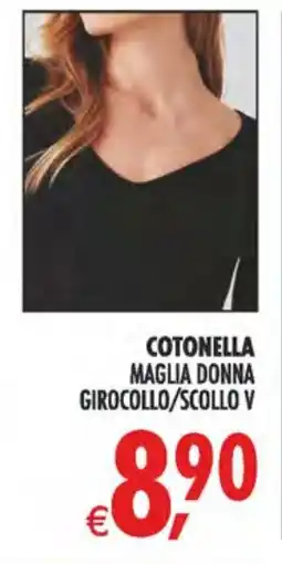 Deco Iperstore Cotonella maglia donna girocollo/scollo v offerta