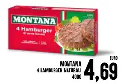 Al Discount Montana 4 hamburger naturali offerta