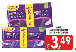 Deco Supermercati Lines assorbenti seta ultra offerta