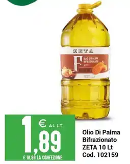 Centro Cash Olio Di Palma Bifrazionato ZETA offerta