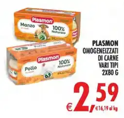 Deco Iperstore Plasmon omogeneizzati di carne vari tipi offerta