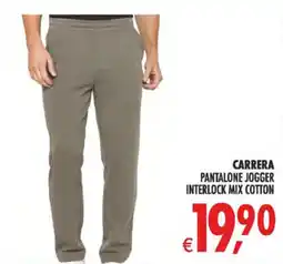 Deco Superstore Carrera pantalone jogger interlock mix cotton offerta