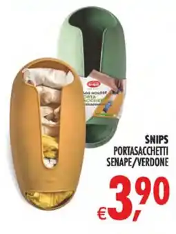 Deco Iperstore Snips portasacchetti senape/verdone offerta